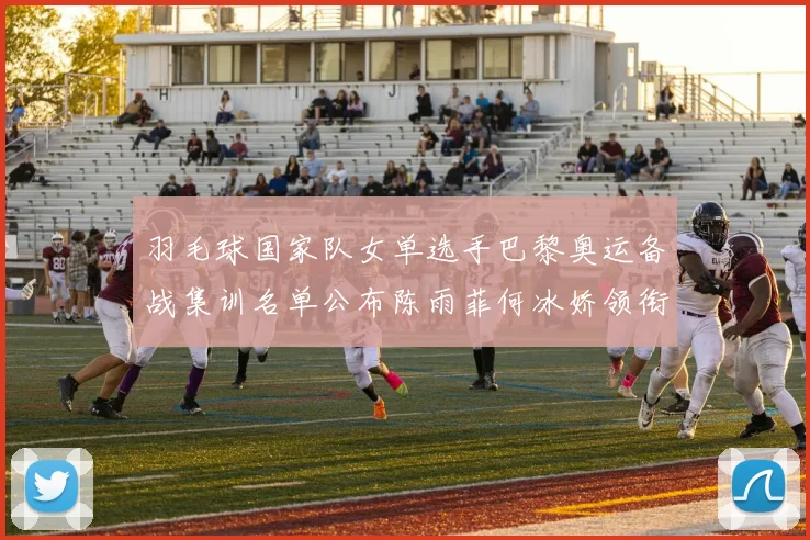 羽毛球国家队女单选手巴黎奥运备战集训名单公布陈雨菲何冰娇领衔