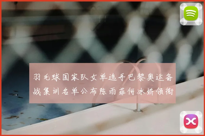 羽毛球国家队女单选手巴黎奥运备战集训名单公布陈雨菲何冰娇领衔