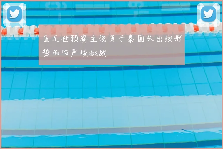 国足世预赛主场负于泰国队出线形势面临严峻挑战